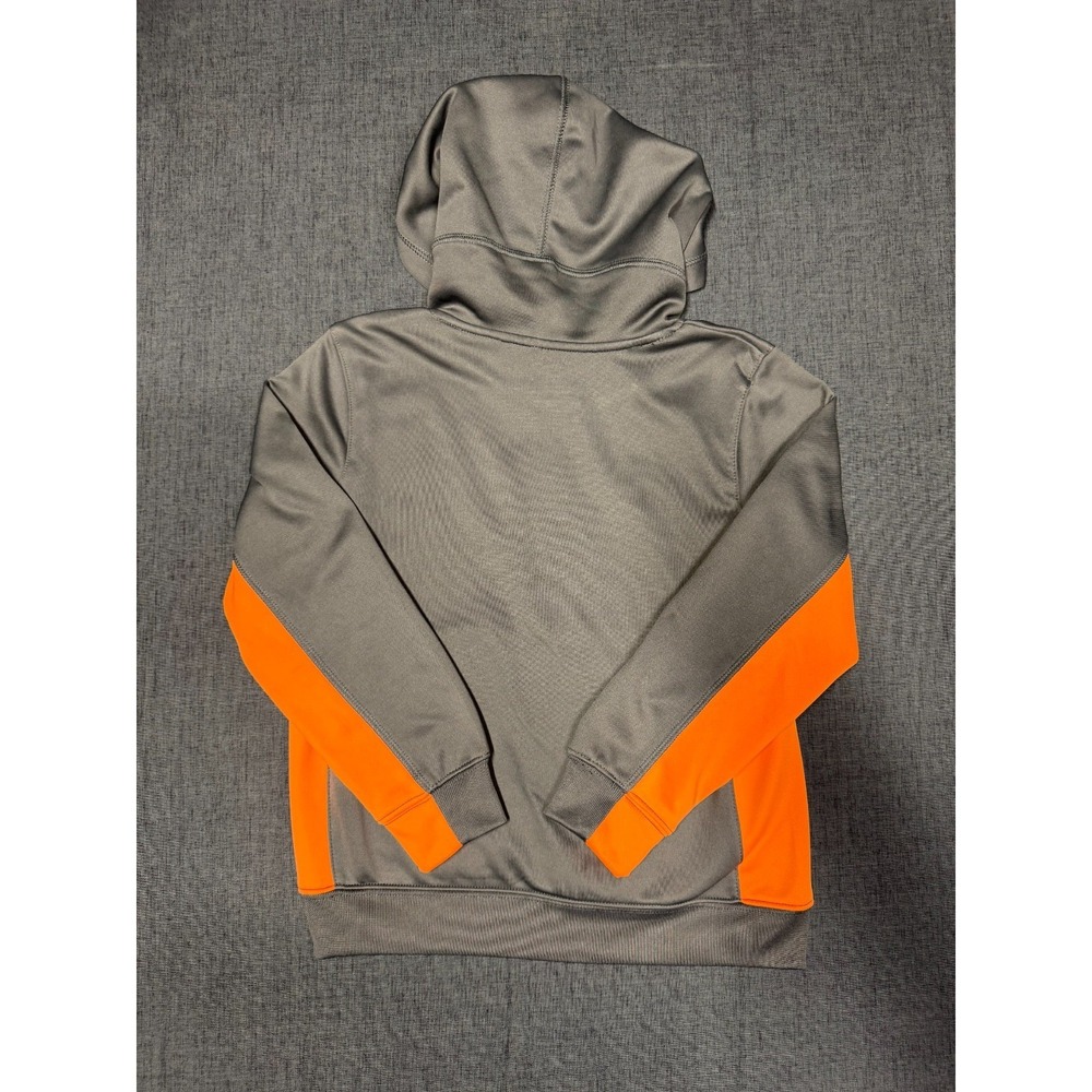 boys Jordan therma fit hoodie size small (6-7 Years) In Gray & Orange - Picture 11 of 16